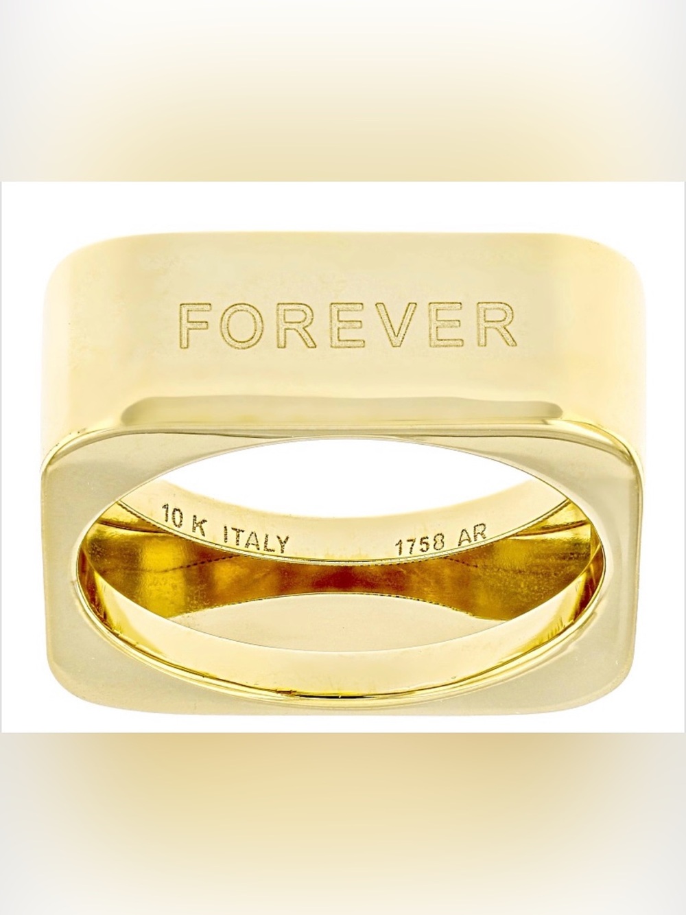 10k Yellow Gold Longevity Ring NEW Size